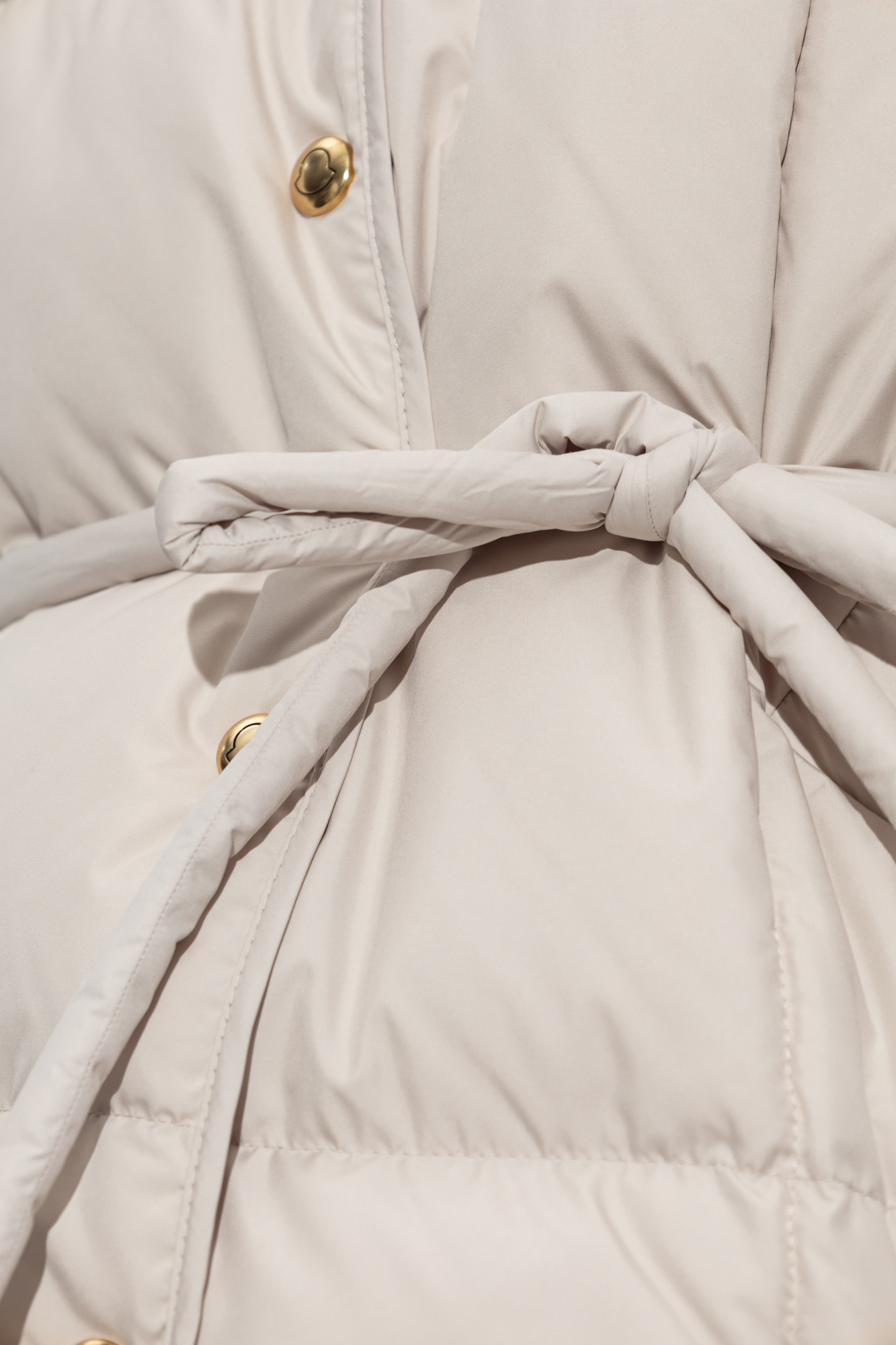Moncler Caramagne Belted Short Down Jacket ★関税込 White Caramagne Belted Short Down Jacket - Short Down